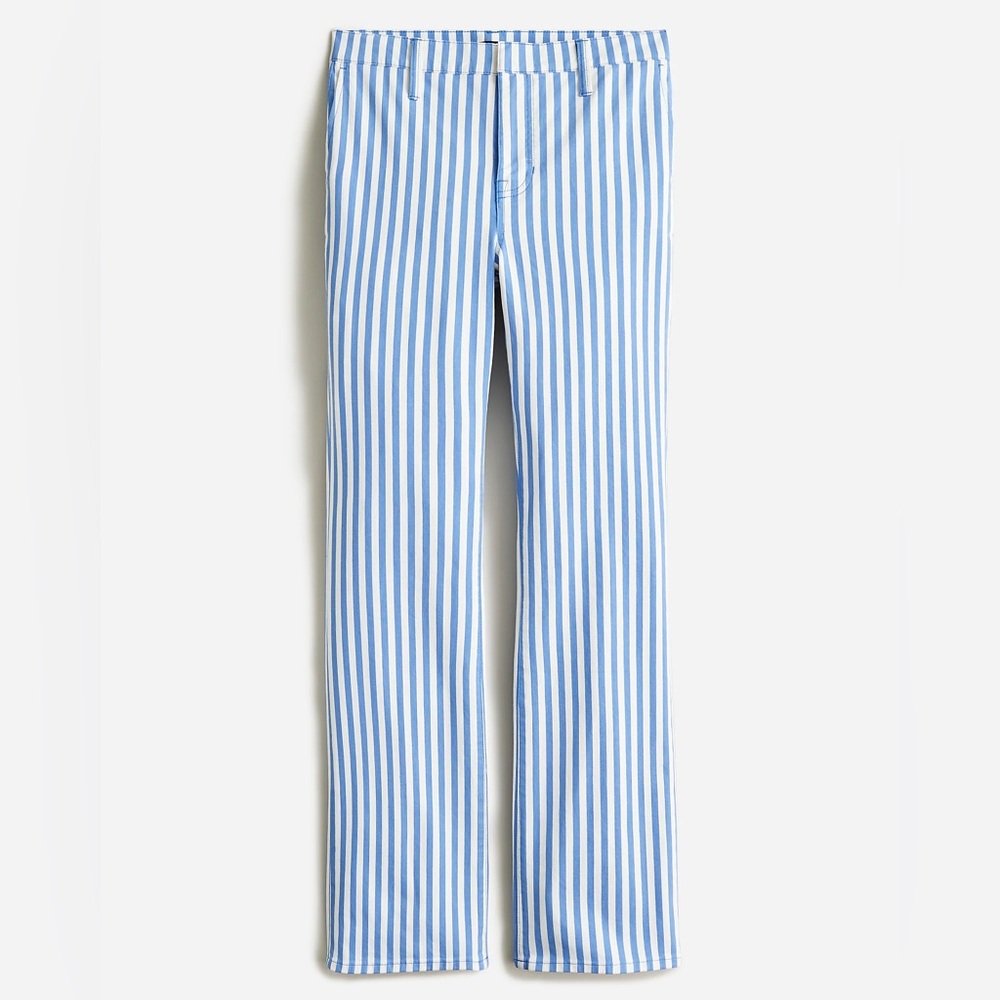 J.Crew Slim demi-boot chino pant in stripe BR186